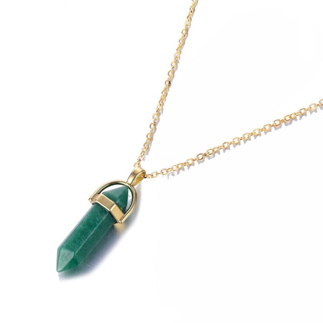 nowadaysfashion Crystals Necklace Bohemian Hexagon Opal Pendant Necklace - MERGE.DAY.1.FREESTYLE