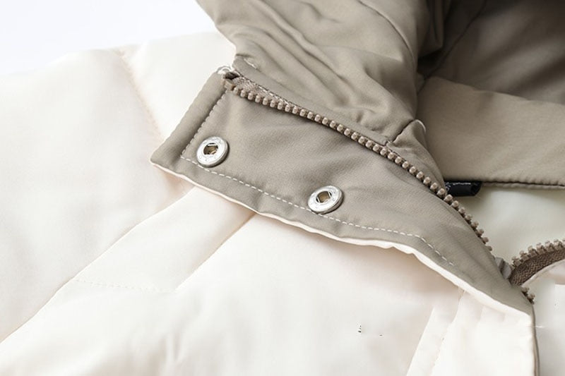 2021 Thick Hooded Down Coat Women Winter Jacket Cotton Long Warm Padded Parka - MERGE.DAY.1.FREESTYLE