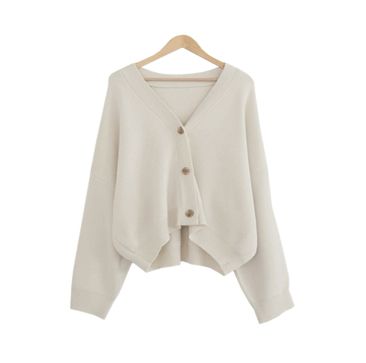 New 2021 Winter Spring Women's Sweaters V-Neck Buttons Cardigans - MERGE.DAY.1.FREESTYLE