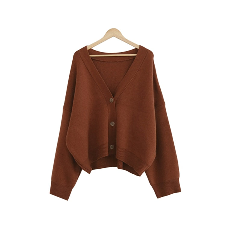 New 2021 Winter Spring Women's Sweaters V-Neck Buttons Cardigans - MERGE.DAY.1.FREESTYLE