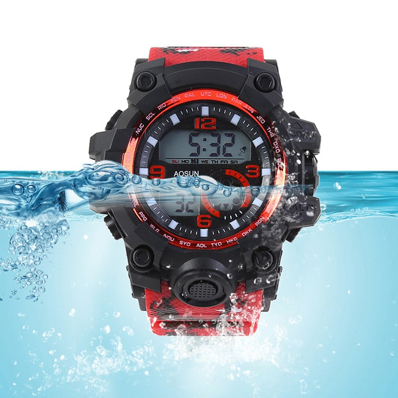 30M Waterproof Sports Men Watch Couple Fashion Popular Men's Multi-Functional LED Electronic Watchs - MERGE.DAY.1.FREESTYLE