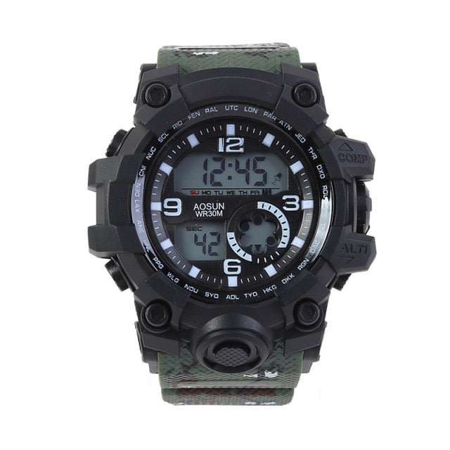 30M Waterproof Sports Men Watch Couple Fashion Popular Men's Multi-Functional LED Electronic Watchs - MERGE.DAY.1.FREESTYLE