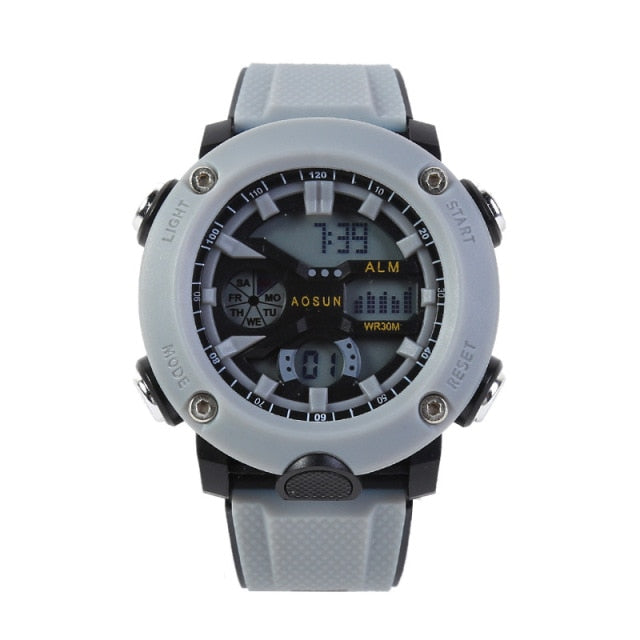 30M Waterproof Sports Men Watch Couple Fashion Popular Men's Multi-Functional LED Electronic Watchs - MERGE.DAY.1.FREESTYLE