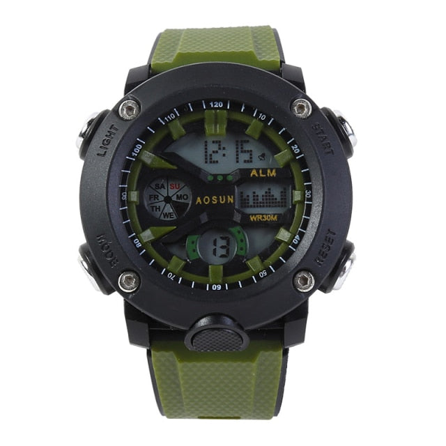 30M Waterproof Sports Men Watch Couple Fashion Popular Men's Multi-Functional LED Electronic Watchs - MERGE.DAY.1.FREESTYLE