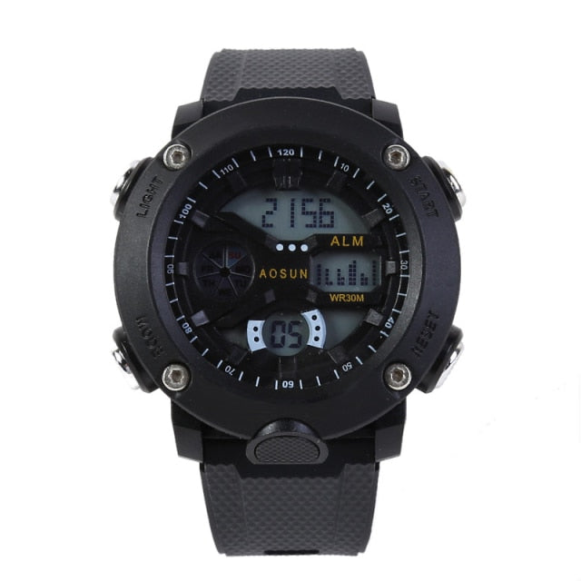 30M Waterproof Sports Men Watch Couple Fashion Popular Men's Multi-Functional LED Electronic Watchs - MERGE.DAY.1.FREESTYLE