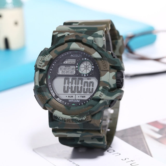30M Waterproof Sports Men Watch Couple Fashion Popular Men's Multi-Functional LED Electronic Watchs - MERGE.DAY.1.FREESTYLE