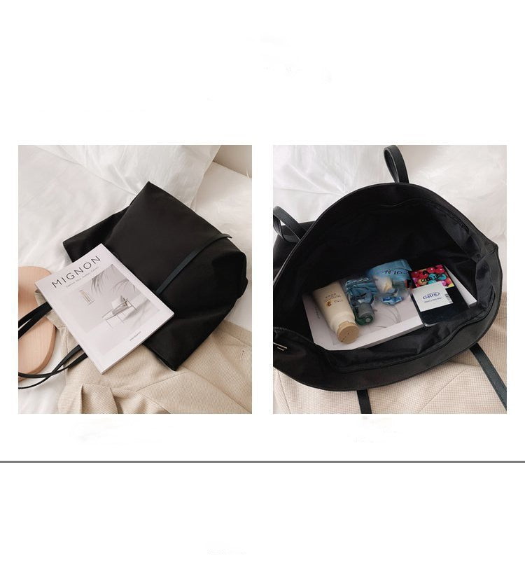 Customizable Tote Oxford Bag Embroidered Name One-Shoulder Handbag - MERGE.DAY.1.FREESTYLE