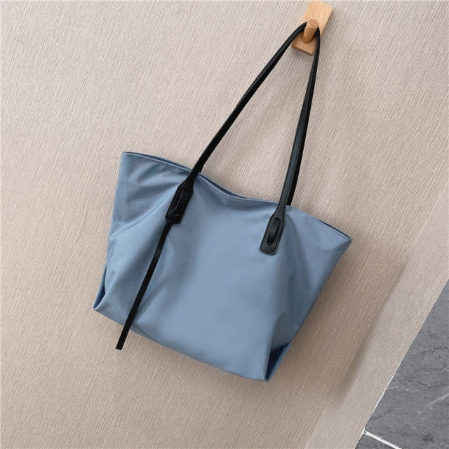 Customizable Tote Oxford Bag Embroidered Name One-Shoulder Handbag - MERGE.DAY.1.FREESTYLE