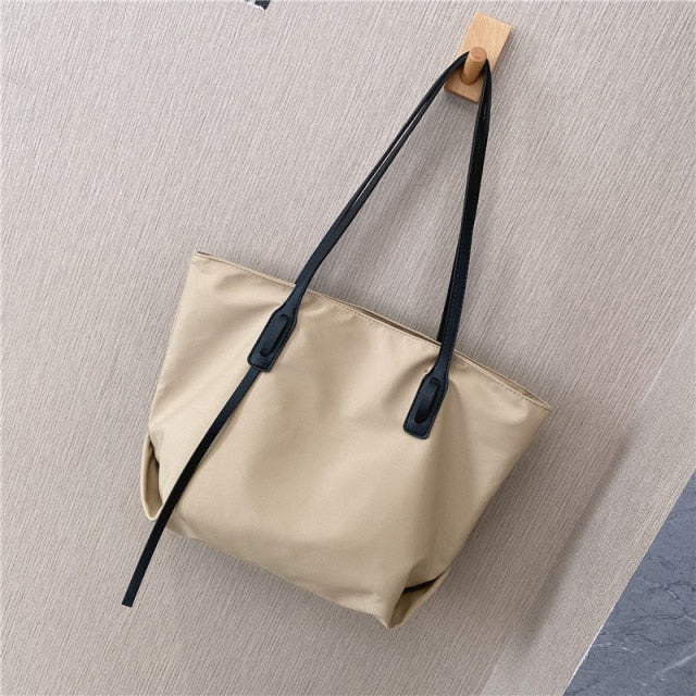 Customizable Tote Oxford Bag Embroidered Name One-Shoulder Handbag - MERGE.DAY.1.FREESTYLE