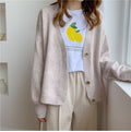 lantern sleeve cardigan Winter Solid Cashmere Casual Fashion Winter Knit sweaters - MERGE.DAY.1.FREESTYLE