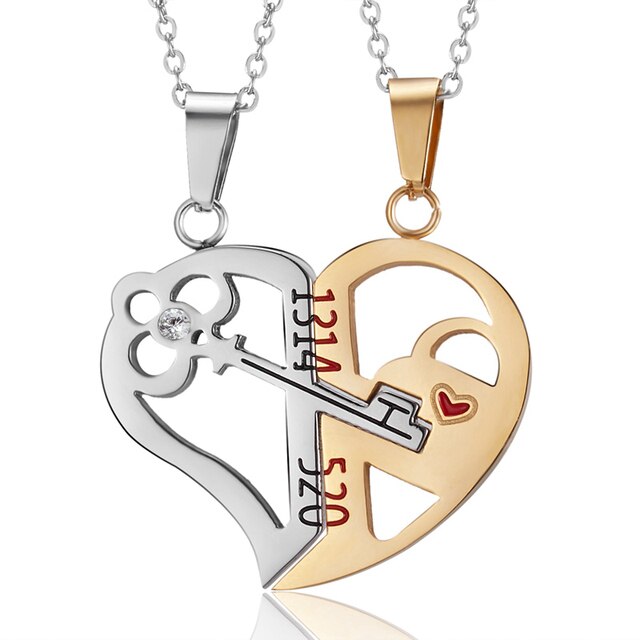 matching necklaces for couples necklaces Splice 2 PCS/Set Cat Moon Heart Pendant - MERGE.DAY.1.FREESTYLE