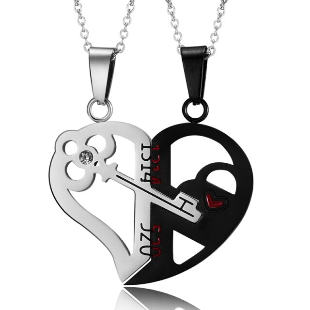 matching necklaces for couples necklaces Splice 2 PCS/Set Cat Moon Heart Pendant - MERGE.DAY.1.FREESTYLE