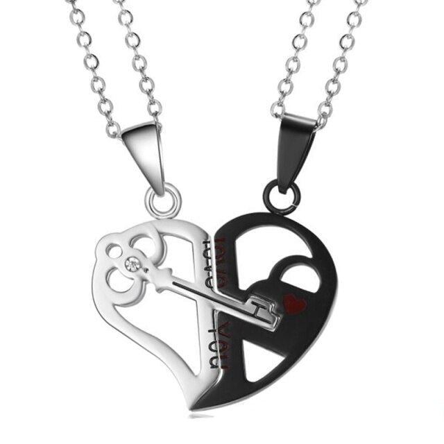 matching necklaces for couples necklaces Splice 2 PCS/Set Cat Moon Heart Pendant - MERGE.DAY.1.FREESTYLE