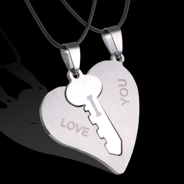 matching necklaces for couples necklaces Splice 2 PCS/Set Cat Moon Heart Pendant - MERGE.DAY.1.FREESTYLE