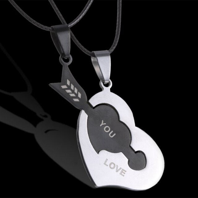 matching necklaces for couples necklaces Splice 2 PCS/Set Cat Moon Heart Pendant - MERGE.DAY.1.FREESTYLE