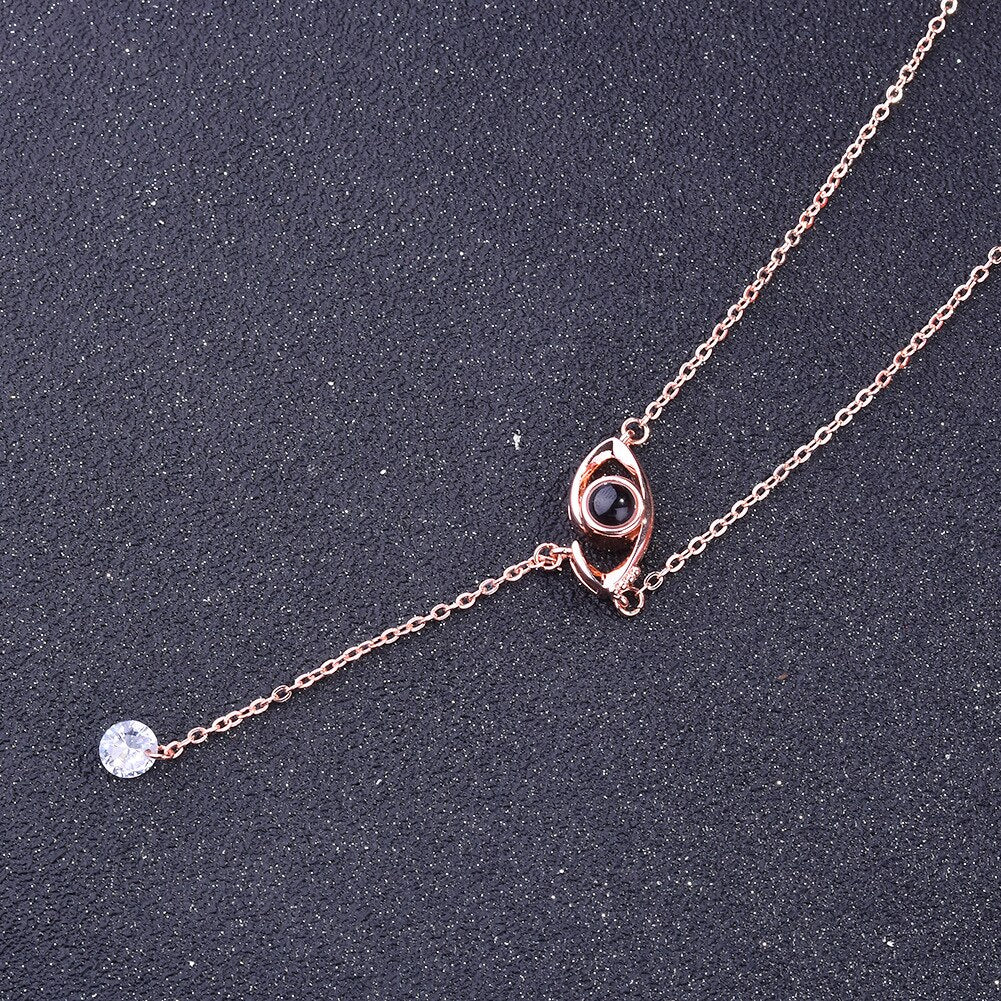 100 languages of love necklace Pendant to Express, Women Love Memory Projection Necklace - MERGE.DAY.1.FREESTYLE