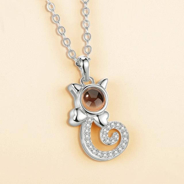 100 languages of love necklace Pendant to Express, Women Love Memory Projection Necklace - MERGE.DAY.1.FREESTYLE