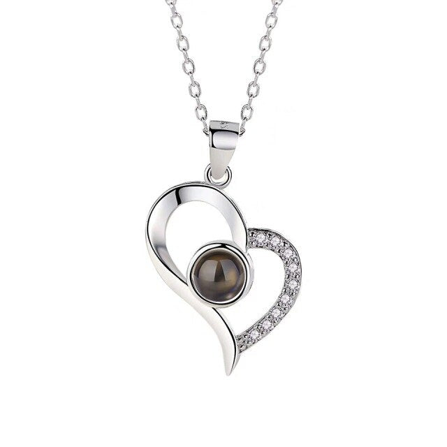 100 languages of love necklace Pendant to Express, Women Love Memory Projection Necklace - MERGE.DAY.1.FREESTYLE