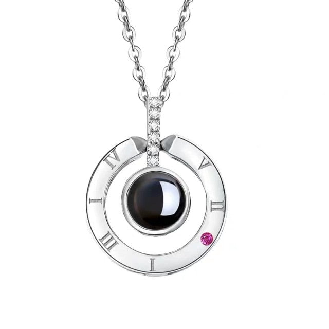 100 languages of love necklace Pendant to Express, Women Love Memory Projection Necklace - MERGE.DAY.1.FREESTYLE