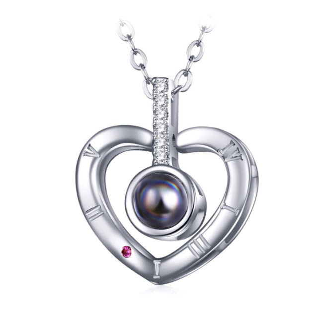 100 languages of love necklace Pendant to Express, Women Love Memory Projection Necklace - MERGE.DAY.1.FREESTYLE