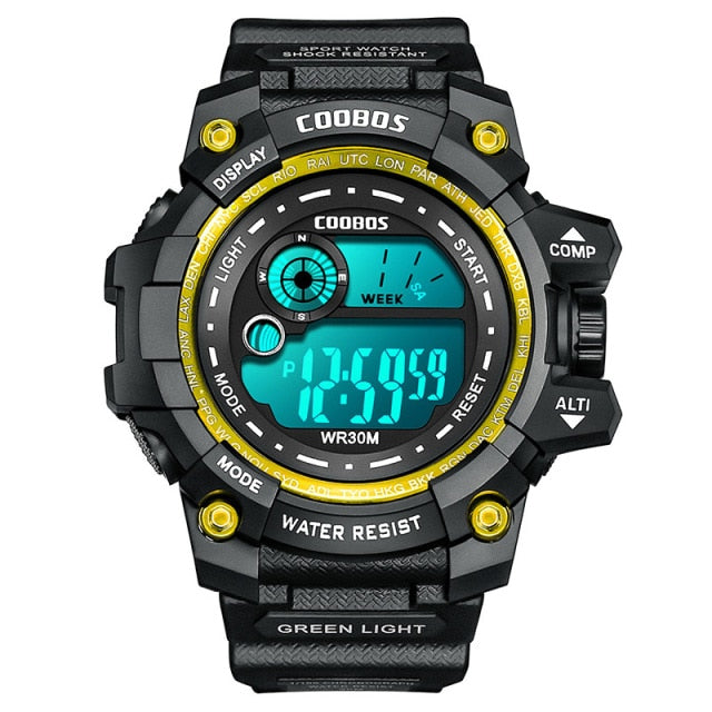 Men Sport Watch High-end Silicone Strap Military Wrist Watch Calendar Waterproof Digital Watch - MERGE.DAY.1.FREESTYLE