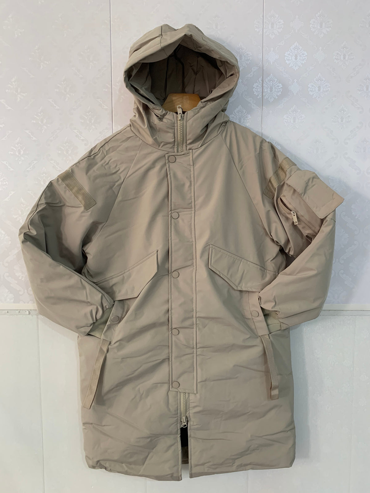 2021 Winter Thick Jacket Solid Ladies Long Coats with Zippers Hooded Single Breasted Parkas - MERGE.DAY.1.FREESTYLE