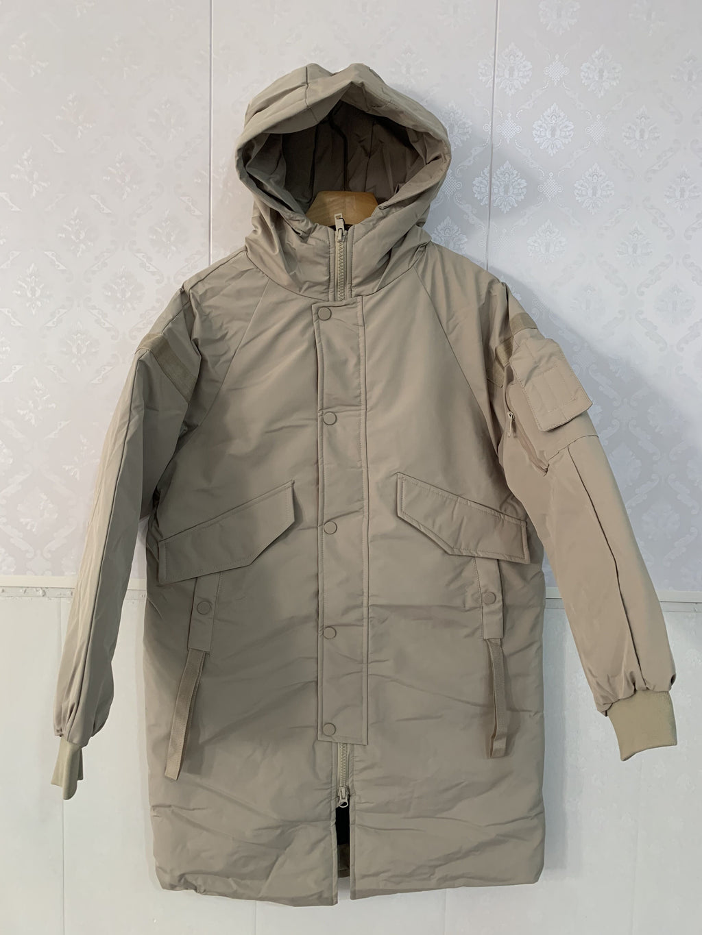 2021 Winter Thick Jacket Solid Ladies Long Coats with Zippers Hooded Single Breasted Parkas - MERGE.DAY.1.FREESTYLE