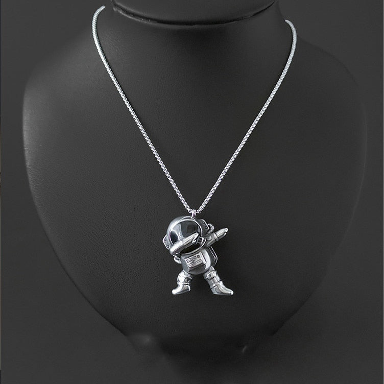 fashion hip hop astronaut necklace men and women jewelry - MERGE.DAY.1.FREESTYLE
