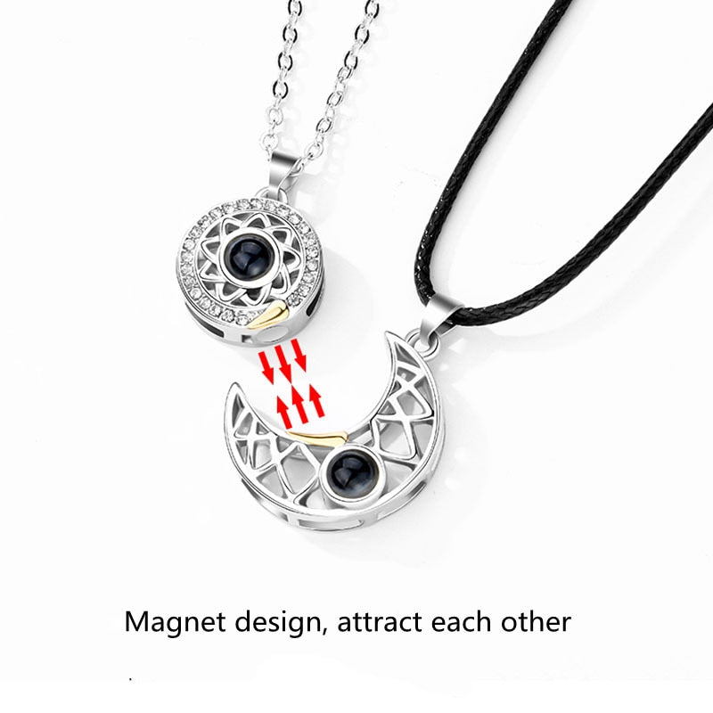 100 Languages Sun and Moon Projection Necklace - MERGE.DAY.1.FREESTYLE