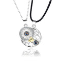 Hollow Design Sun Moon Magnet Puzzle matching necklaces 100 Language I Love You Couple Necklaces - MERGE.DAY.1.FREESTYLE