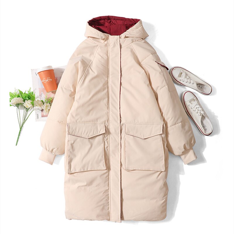 Woman Winter Parkas Long Warm 2021 Thick Coat Streetwear Clothes - MERGE.DAY.1.FREESTYLE