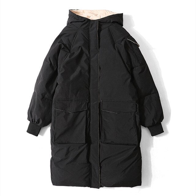 Woman Winter Parkas Long Warm 2021 Thick Coat Streetwear Clothes - MERGE.DAY.1.FREESTYLE