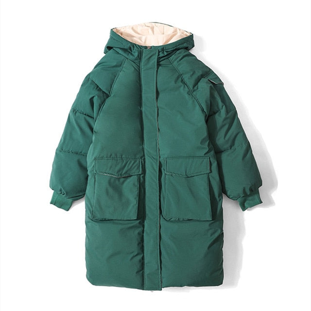 Woman Winter Parkas Long Warm 2021 Thick Coat Streetwear Clothes - MERGE.DAY.1.FREESTYLE