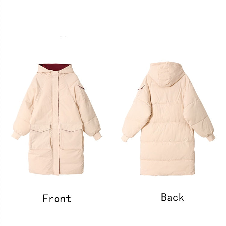 Woman Winter Parkas Long Warm 2021 Thick Coat Streetwear Clothes - MERGE.DAY.1.FREESTYLE