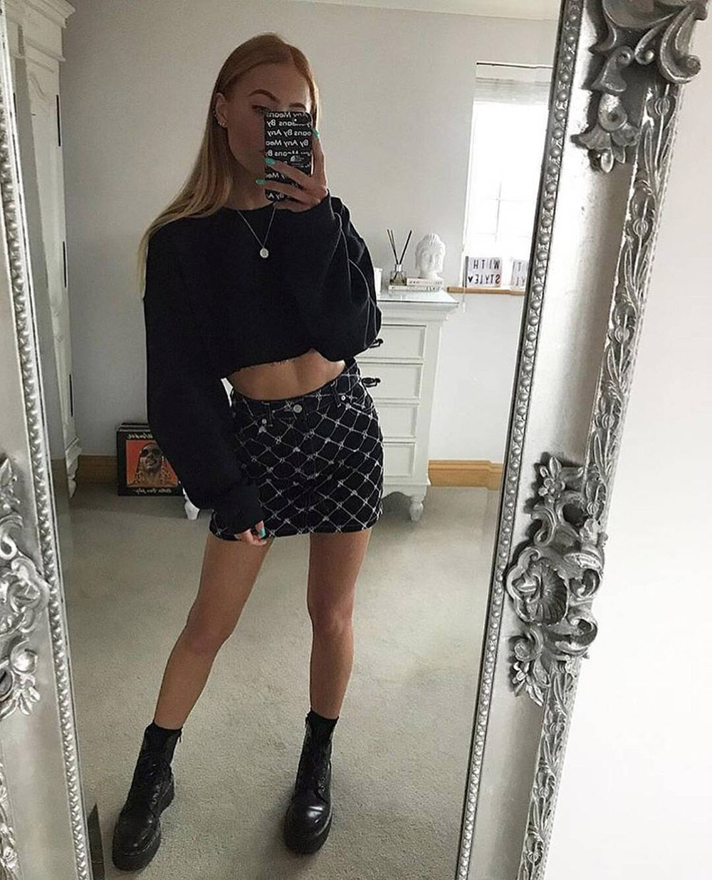 Thick Cotton Women Sweatshirt Hoodie Casual Loose Long Sleeve Streetwear Crop Pullover - MERGE.DAY.1.FREESTYLE