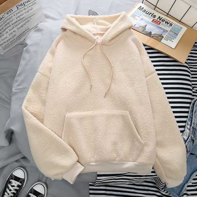 Fleece Hoodies Fashion Autumn Winter Thick Letter Embroidery - MERGE.DAY.1.FREESTYLE