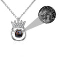 Round Crown Projection Necklace Pendant - MERGE.DAY.1.FREESTYLE
