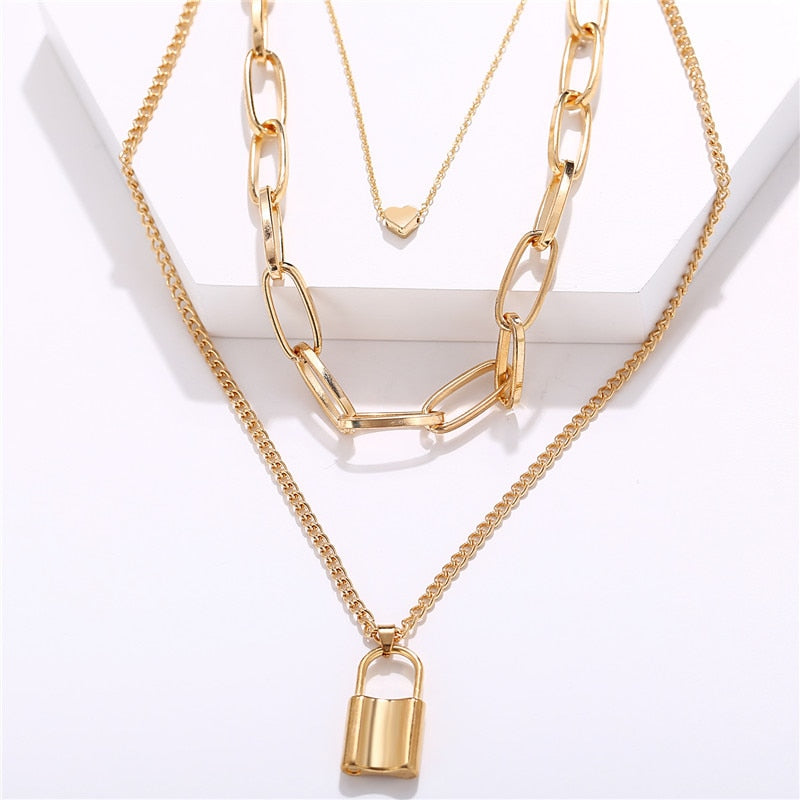 Gold Plated Necklaces Choker for Women, - MERGE.DAY.1.FREESTYLE
