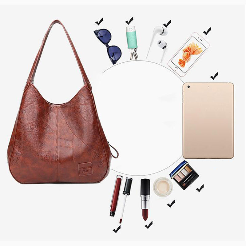 Vintage Women Hand Bag Women Shoulder Bags Female Top-handle Bags - MERGE.DAY.1.FREESTYLE