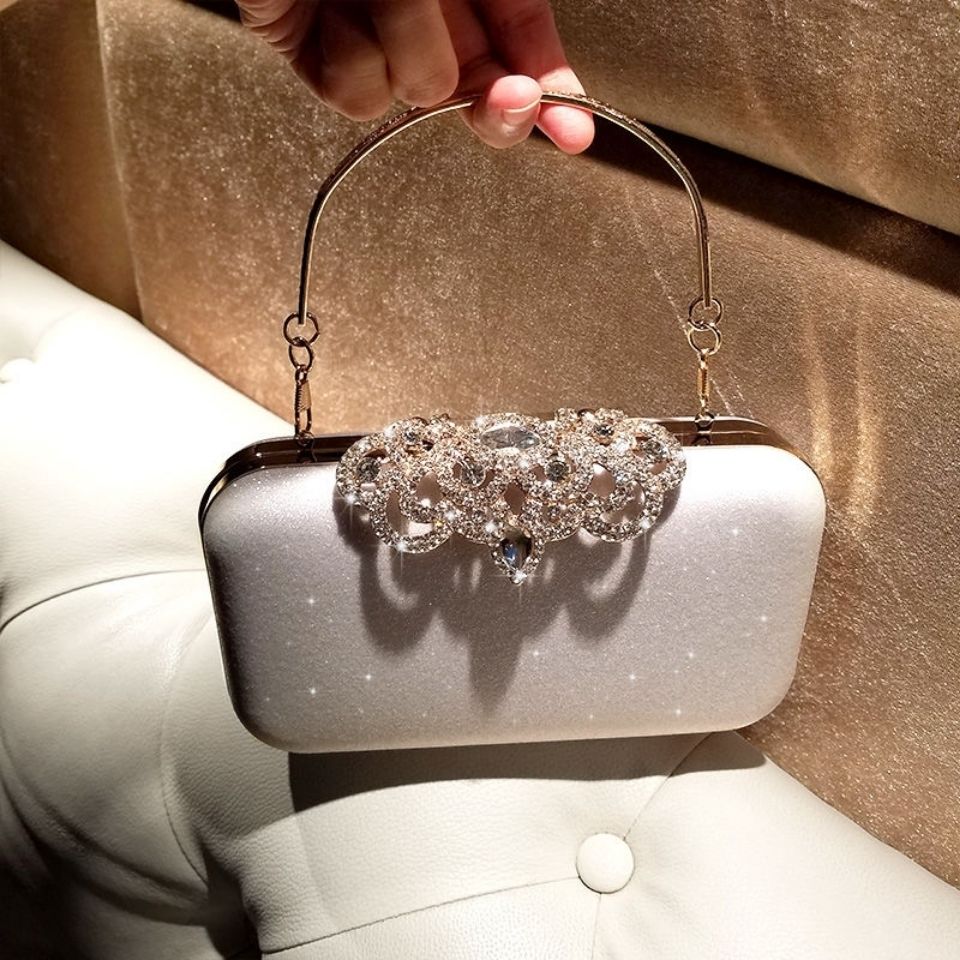 Rhinestone Evening Bags Wedding Diamonds Handbags Black Chic Bag With Handle - MERGE.DAY.1.FREESTYLE