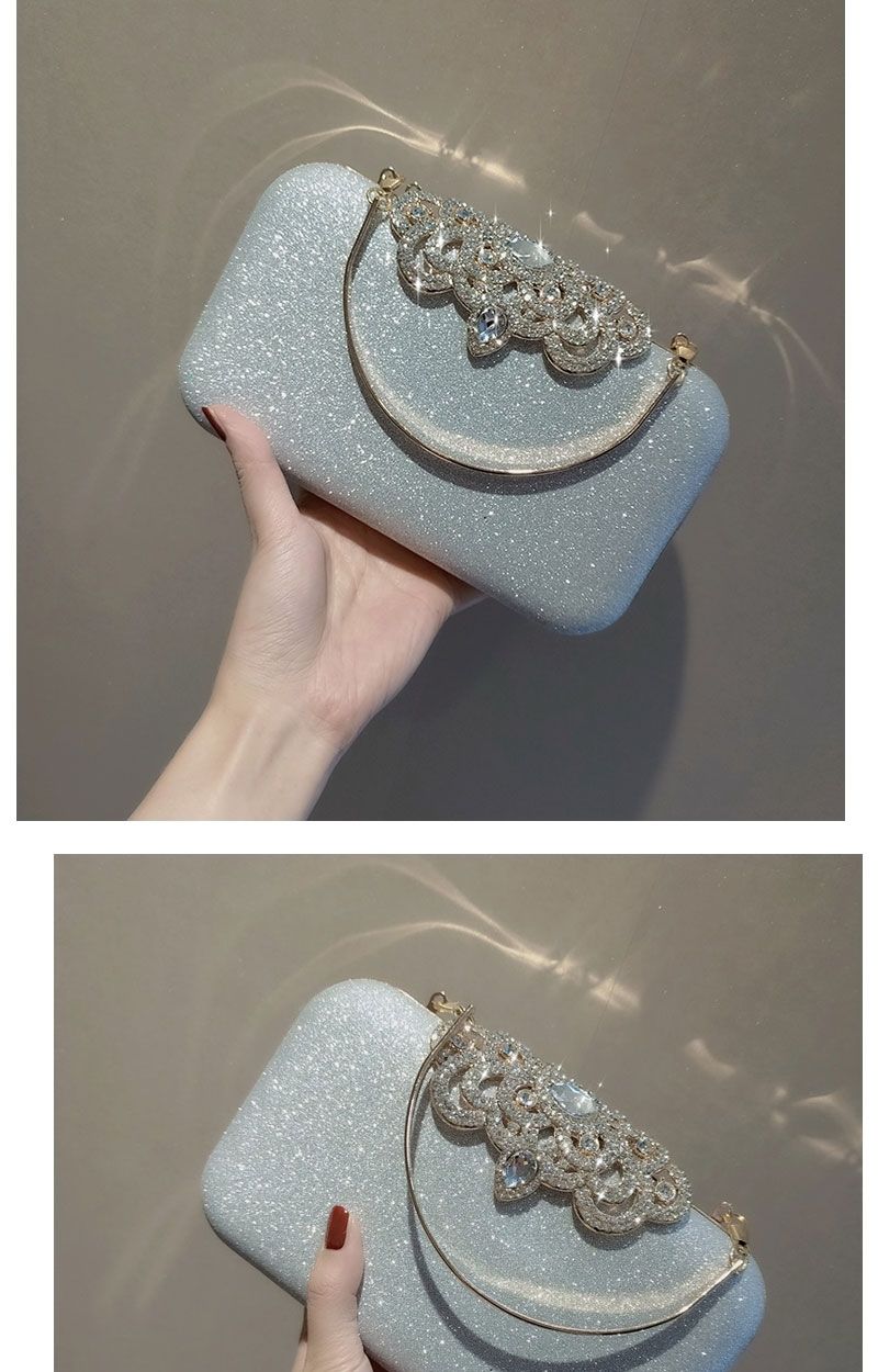 Rhinestone Evening Bags Wedding Diamonds Handbags Black Chic Bag With Handle - MERGE.DAY.1.FREESTYLE