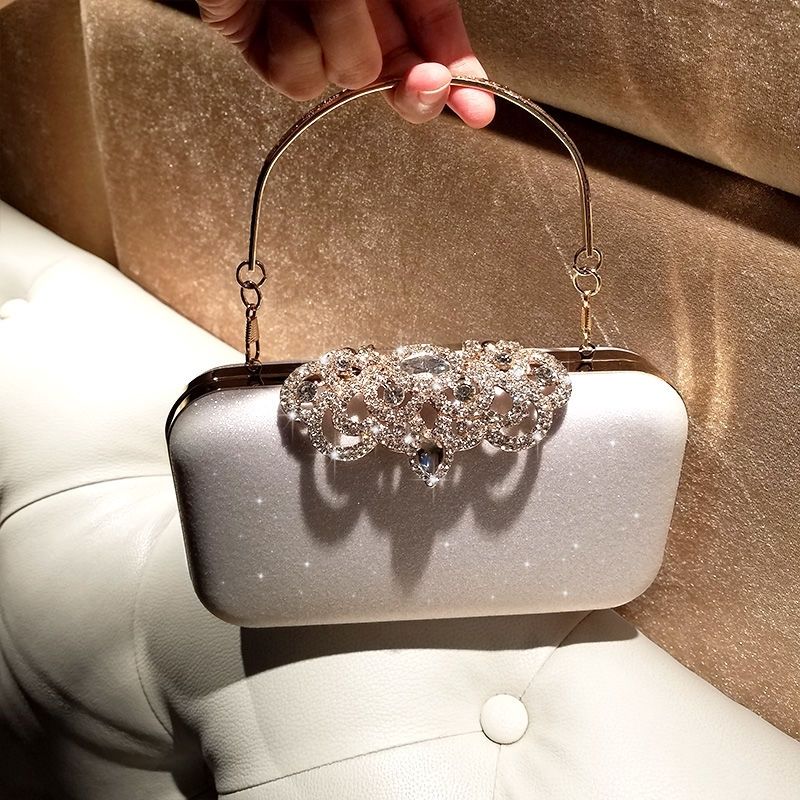 Rhinestone Evening Bags Wedding Diamonds Handbags Black Chic Bag With Handle - MERGE.DAY.1.FREESTYLE