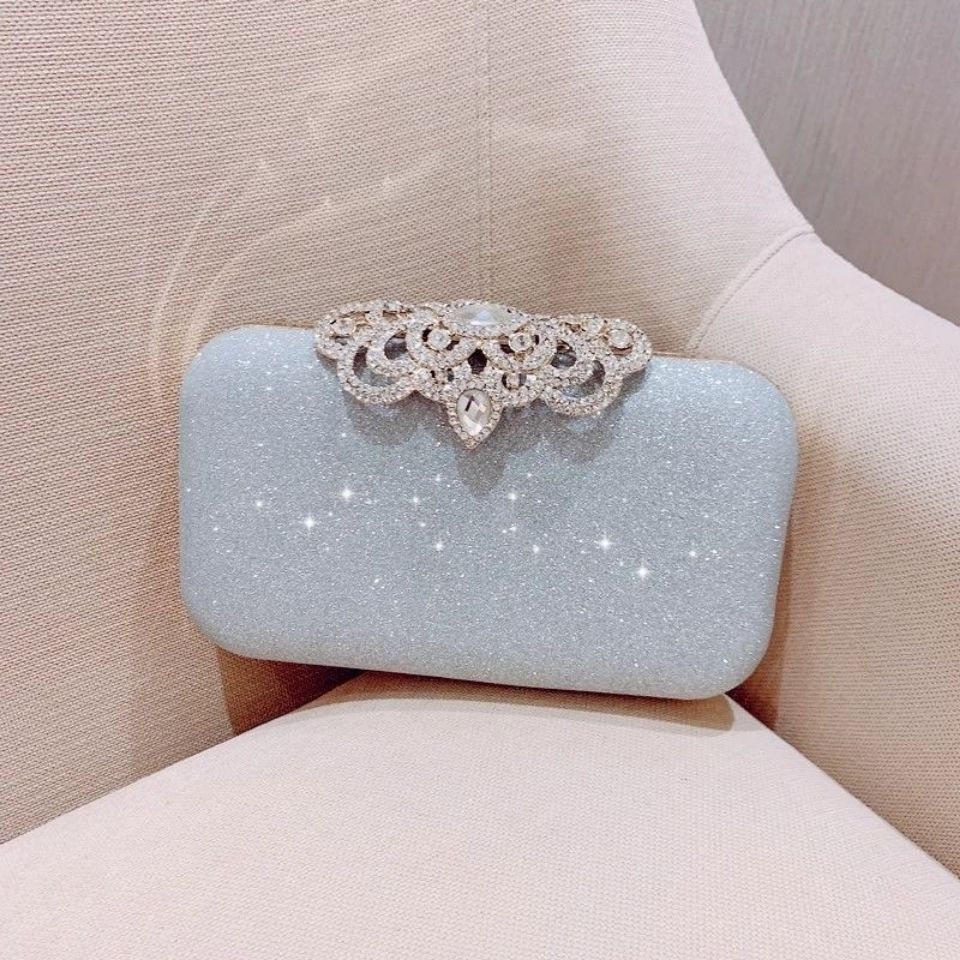Rhinestone Evening Bags Wedding Diamonds Handbags Black Chic Bag With Handle - MERGE.DAY.1.FREESTYLE