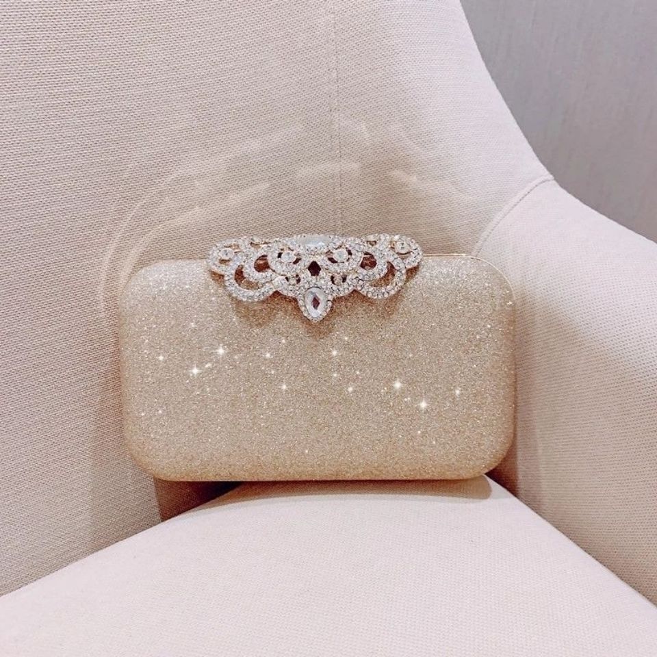 Rhinestone Evening Bags Wedding Diamonds Handbags Black Chic Bag With Handle - MERGE.DAY.1.FREESTYLE