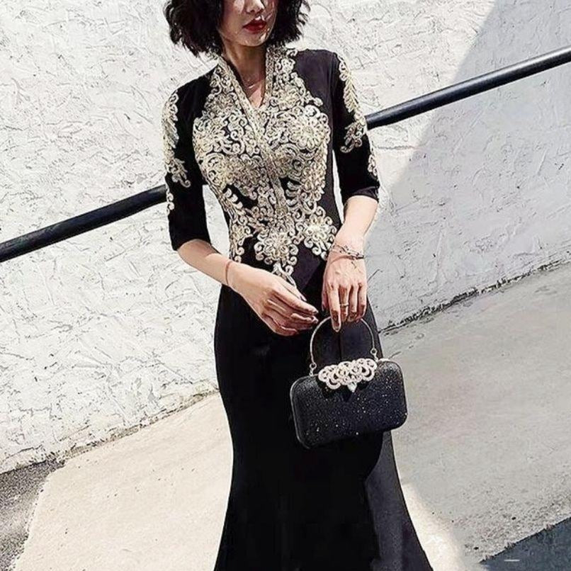 Rhinestone Evening Bags Wedding Diamonds Handbags Black Chic Bag With Handle - MERGE.DAY.1.FREESTYLE
