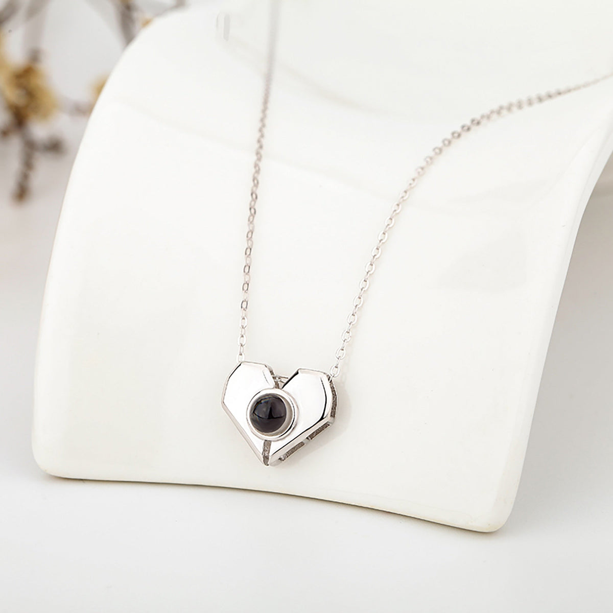 Personalized Heart Shaped Projection Necklace Custom Photo Pendan - MERGE.DAY.1.FREESTYLE