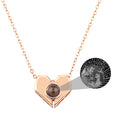 Personalized Heart Shaped Projection Necklace Custom Photo Pendan - MERGE.DAY.1.FREESTYLE