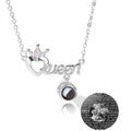 Projection Necklace Custom Photo Name Queen Crown Heart Pendant Personalized DIY - MERGE.DAY.1.FREESTYLE