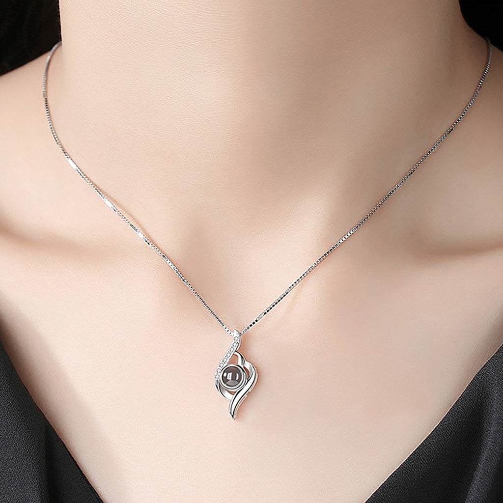 Personalized Photo Name Projection Custom Pendant For Women Girls Trendy Necklaces - MERGE.DAY.1.FREESTYLE