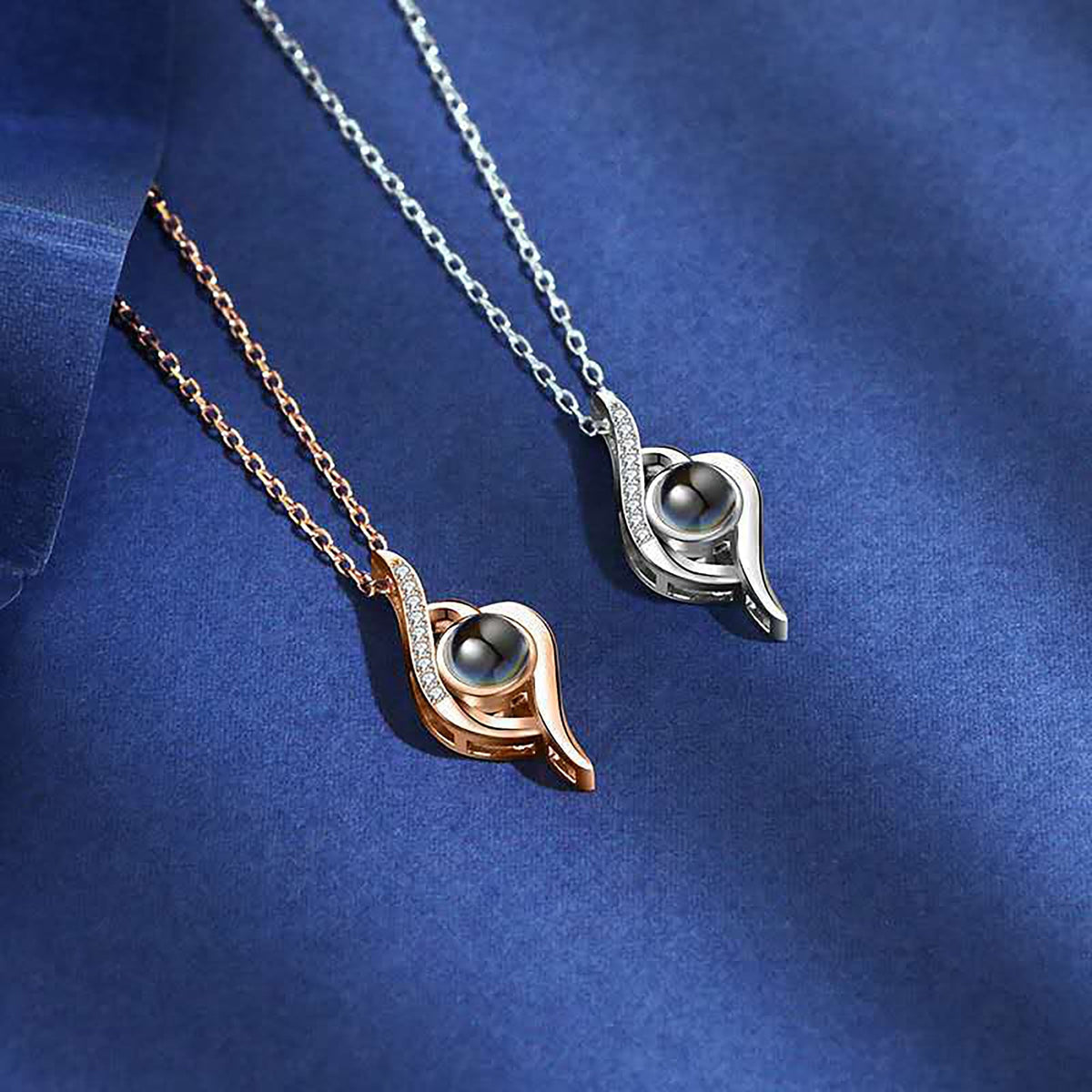 Personalized Photo Name Projection Custom Pendant For Women Girls Trendy Necklaces - MERGE.DAY.1.FREESTYLE